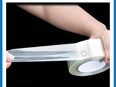 🔗 BĂNG DÍNH SỢI THỦY TINH HANOPRO – CHẮC CHẮN VƯỢT TRỘI, CHỐNG BỤC NÁT MỌI THÙNG HÀNG! 📦